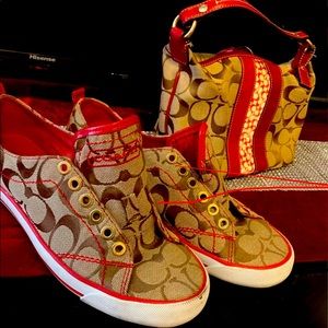 Coach bag and shoe set